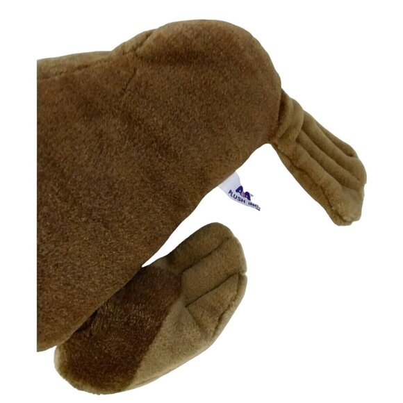 16 inch Vintage Walrus Stuffed Aquatic Ocean Sealife Animal by A and A Plush - Picture 8 of 13